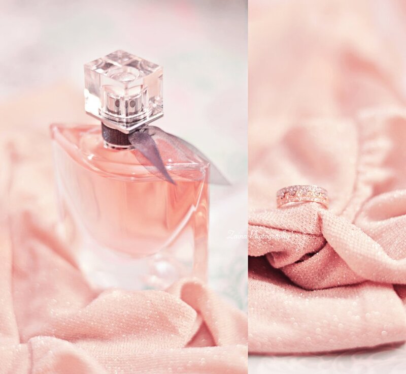 Perfume Bottle and Ring — Pink