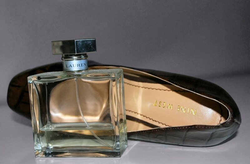 Perfume Bottle and Shoe