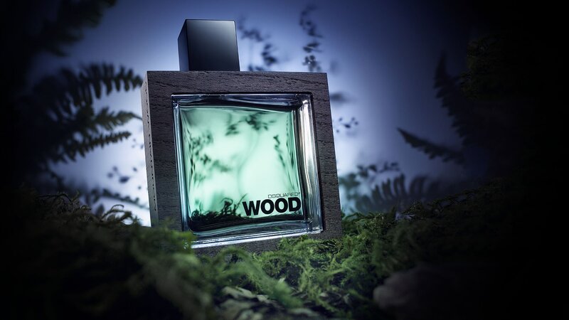 Perfume Bottle in Moss