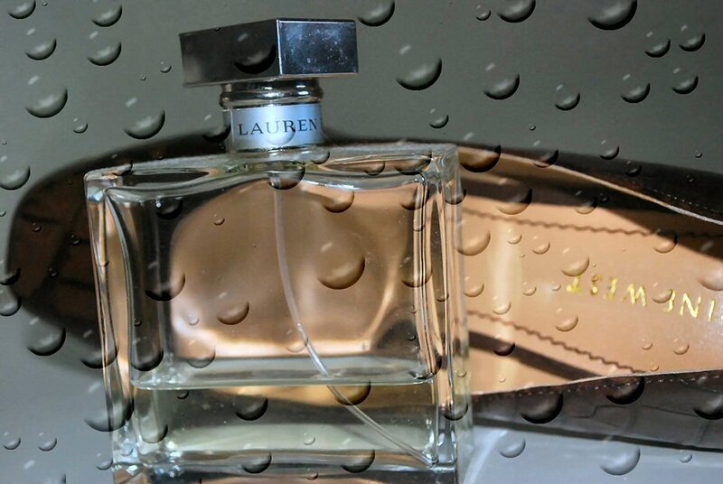 Perfume Bottle on Surface