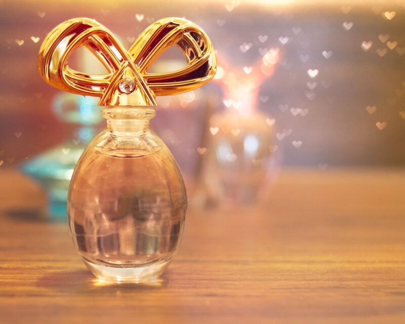 Perfume Bottle with Bow