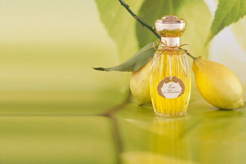 Perfume Bottle with Lemons