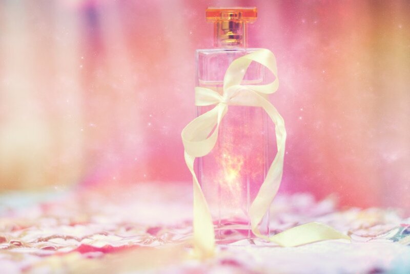 Perfume Bottle with Ribbon
