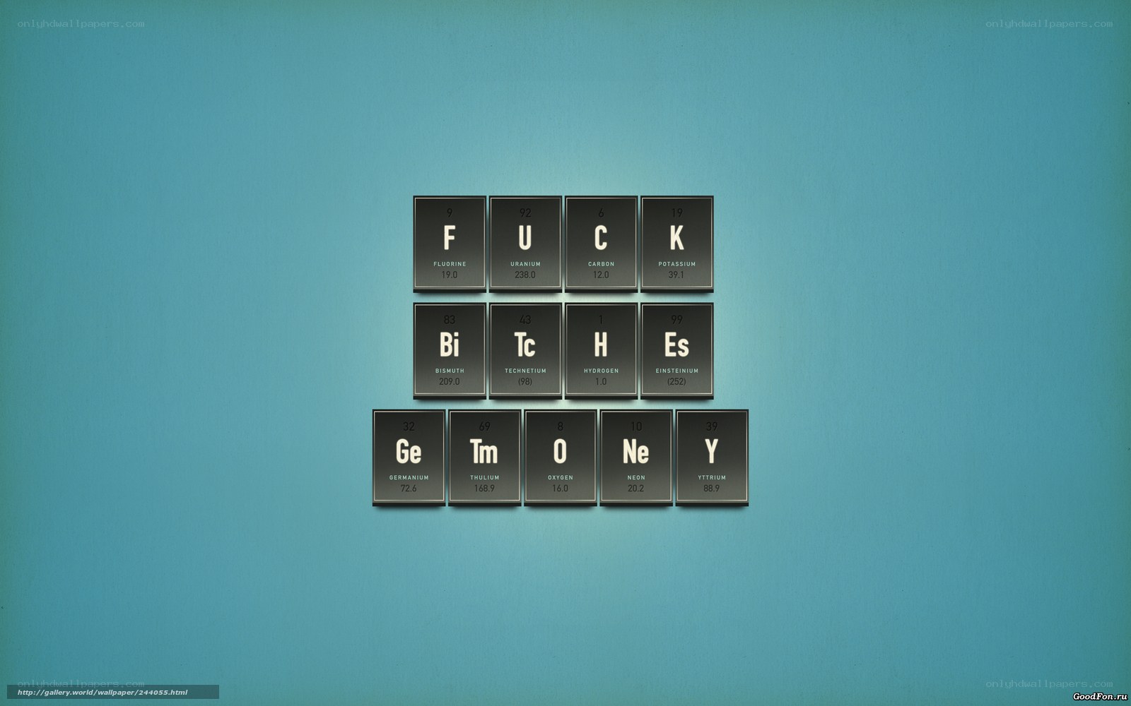 Periodic table joke wallpaper