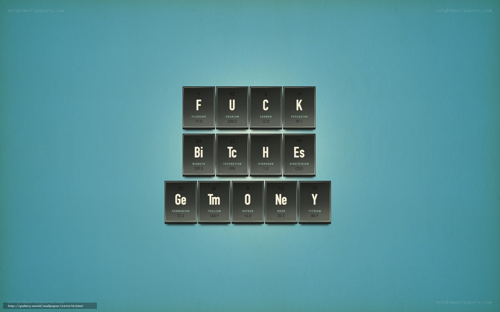 Periodic table word puzzle