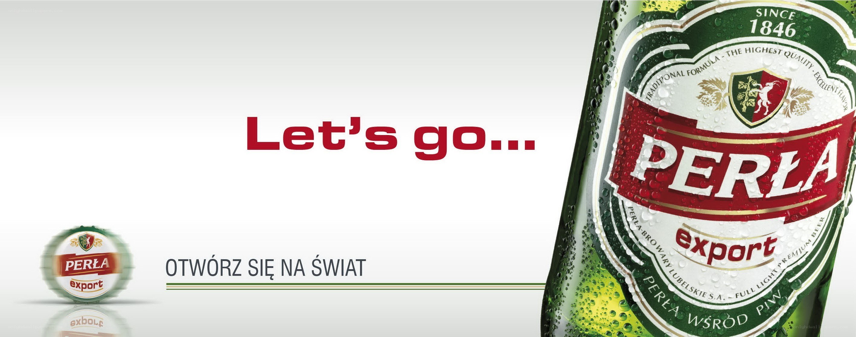 Perla Export beer advertisement