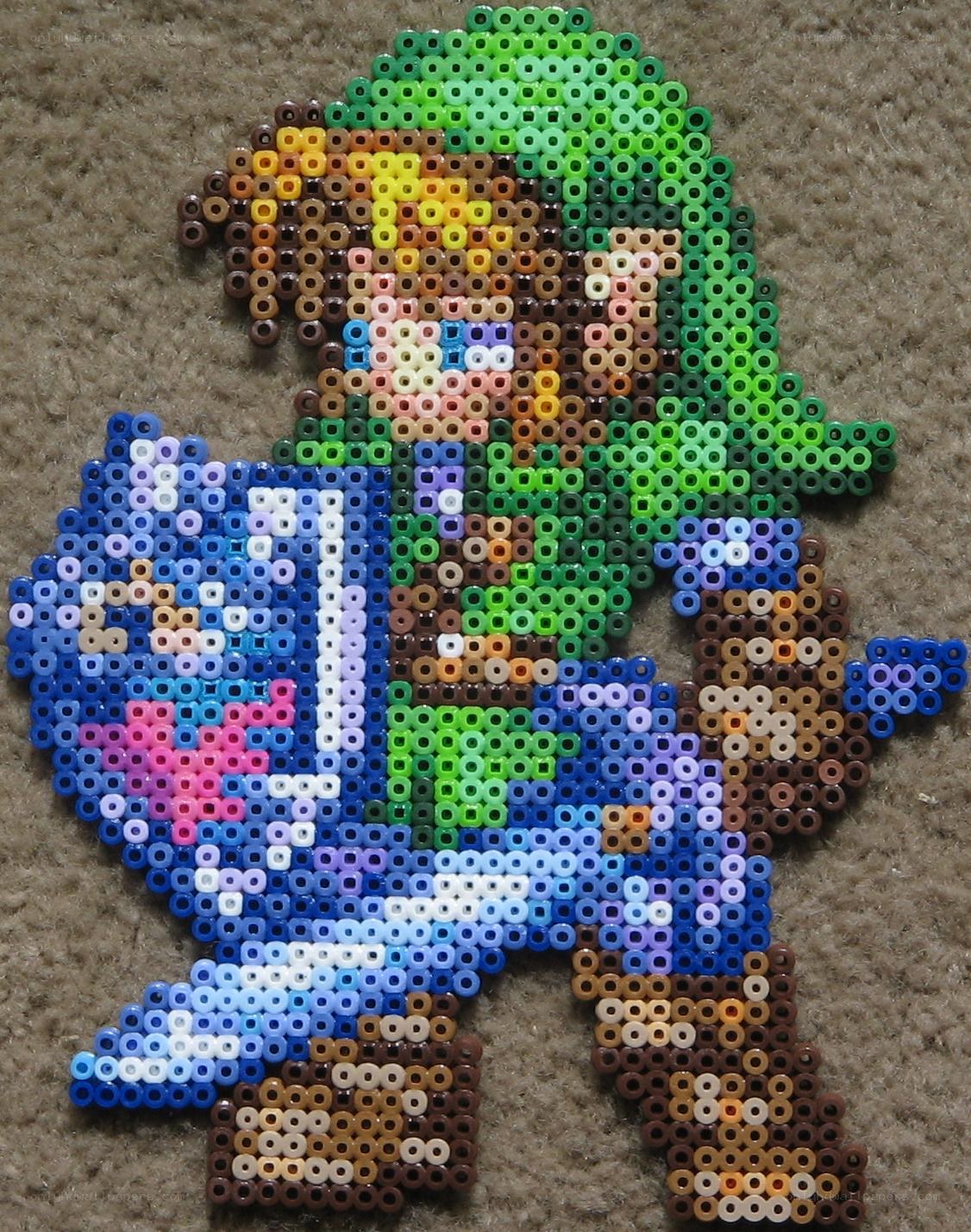 perler bead link figure
