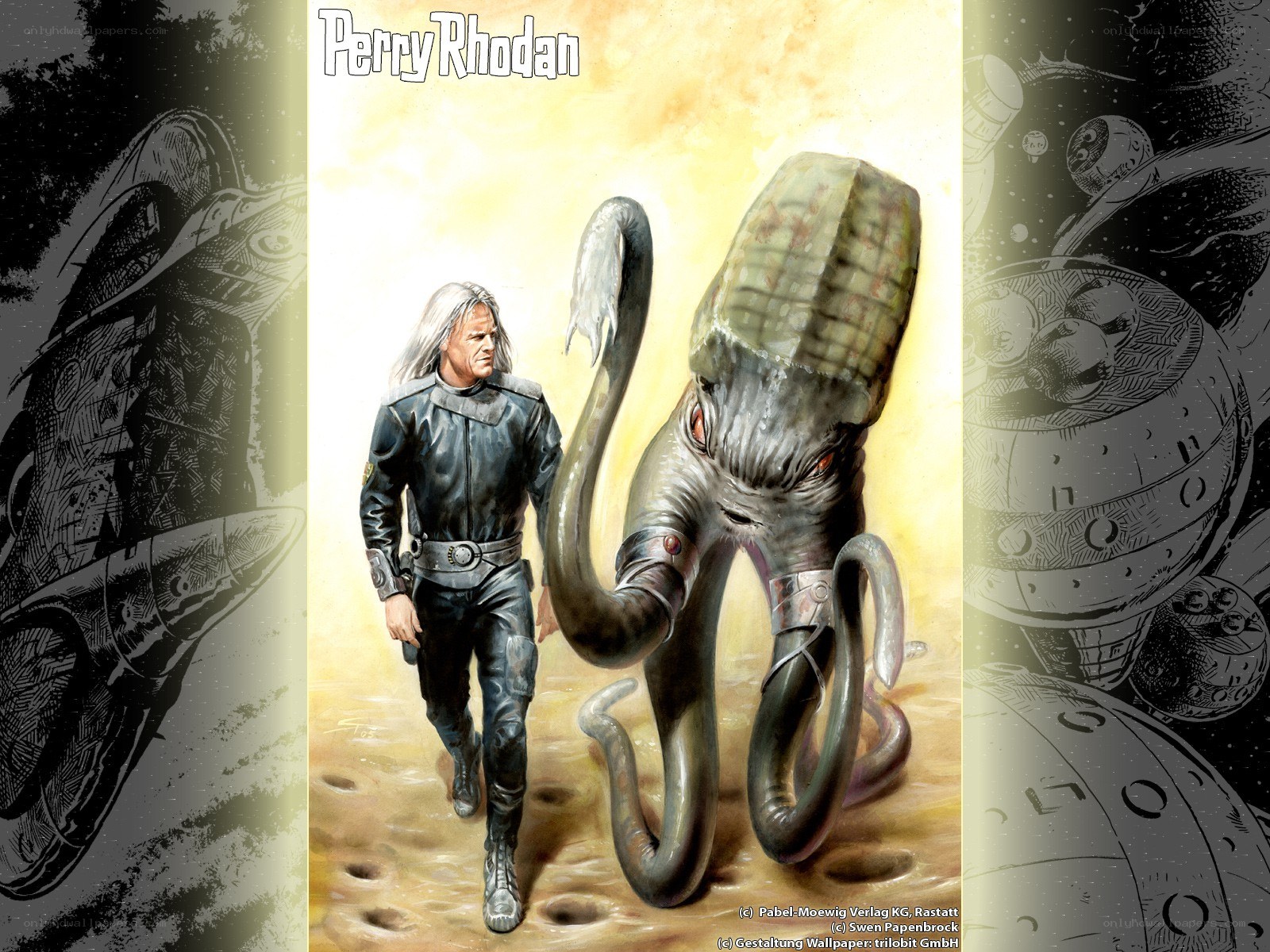 Perry Rhodan and alien companion