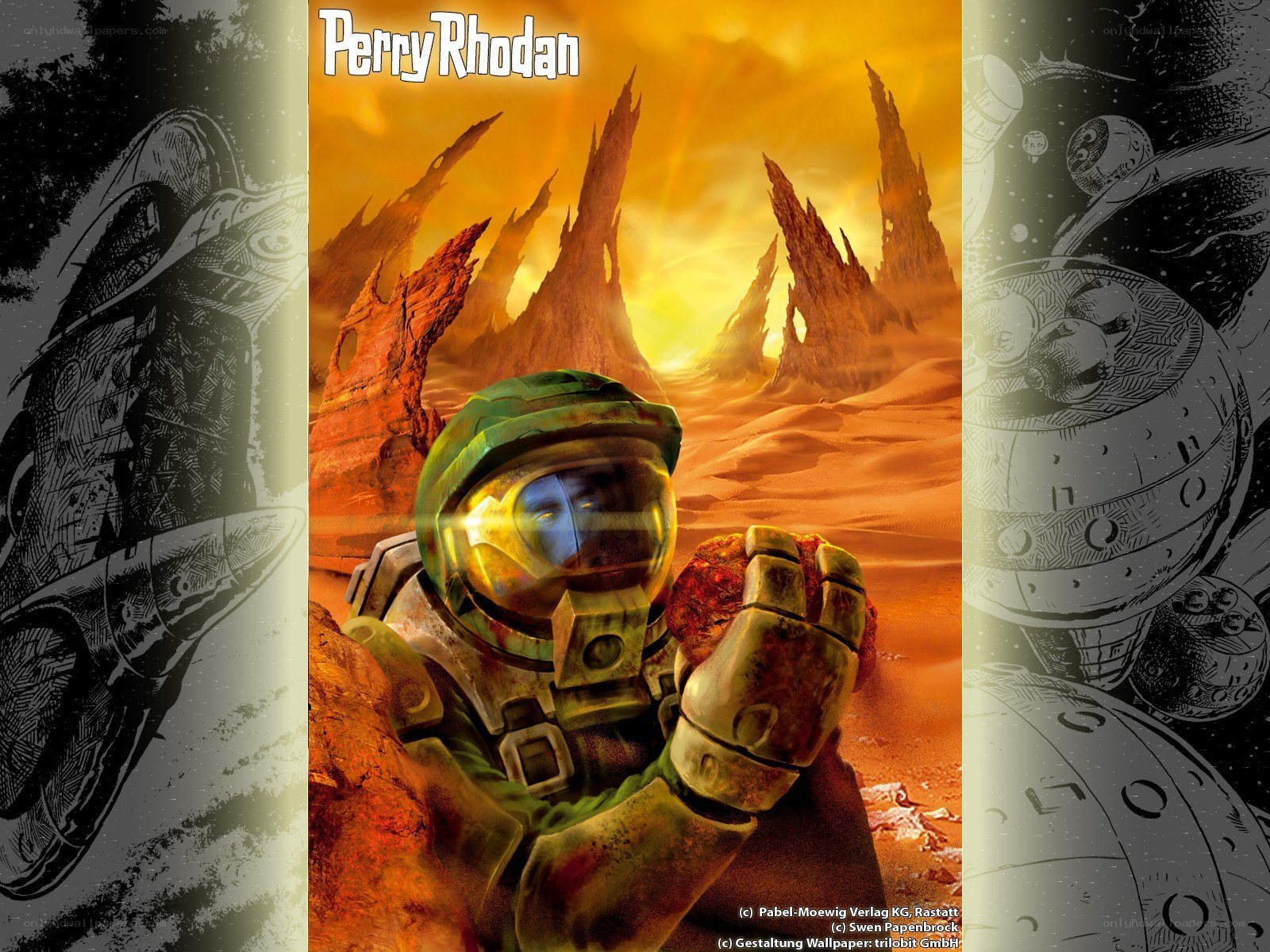Perry Rhodan on alien planet