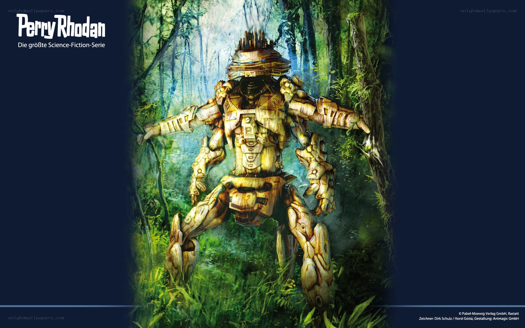 Perry Rhodan robot in jungle
