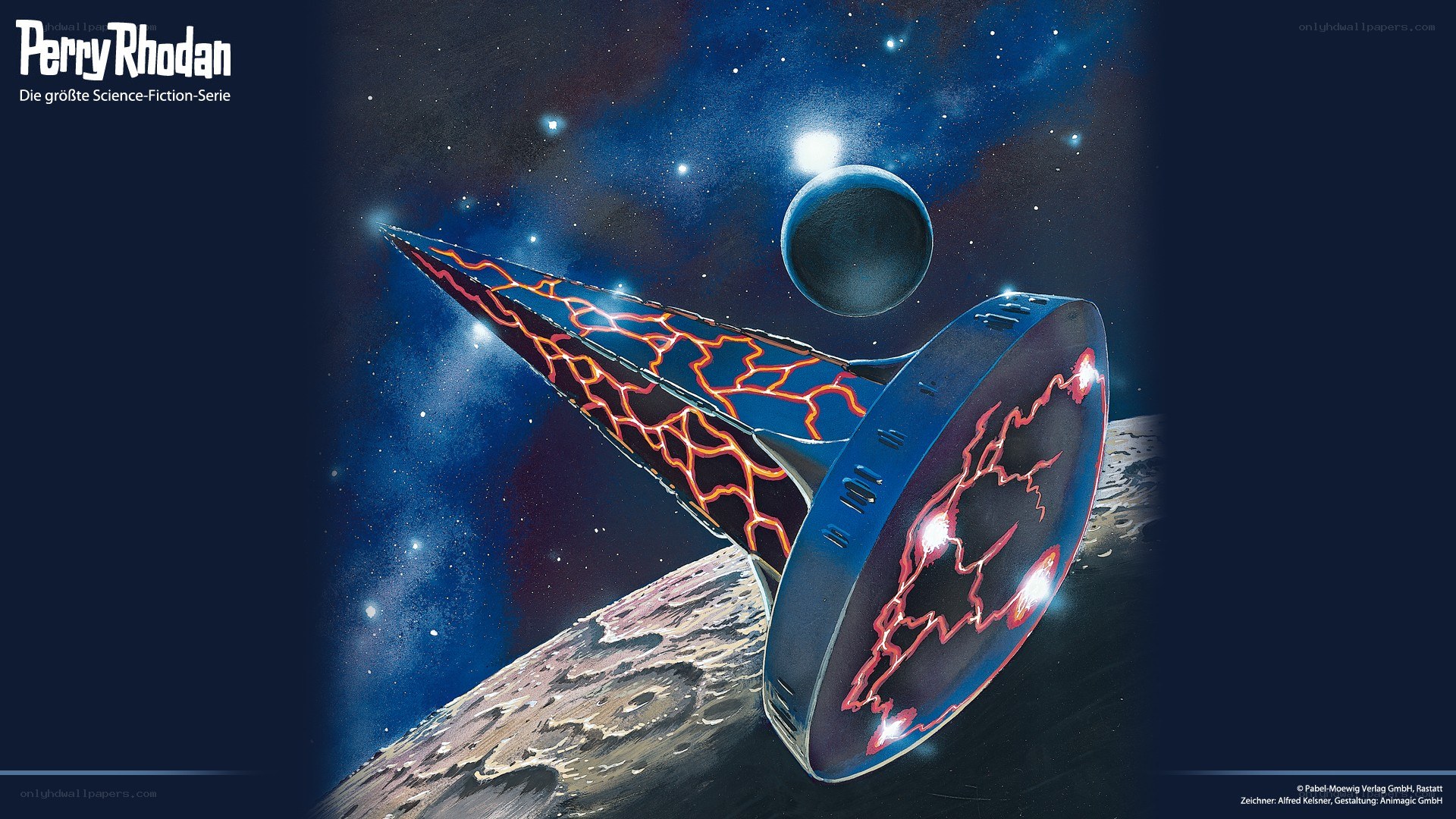 Perry Rhodan spacecraft in space
