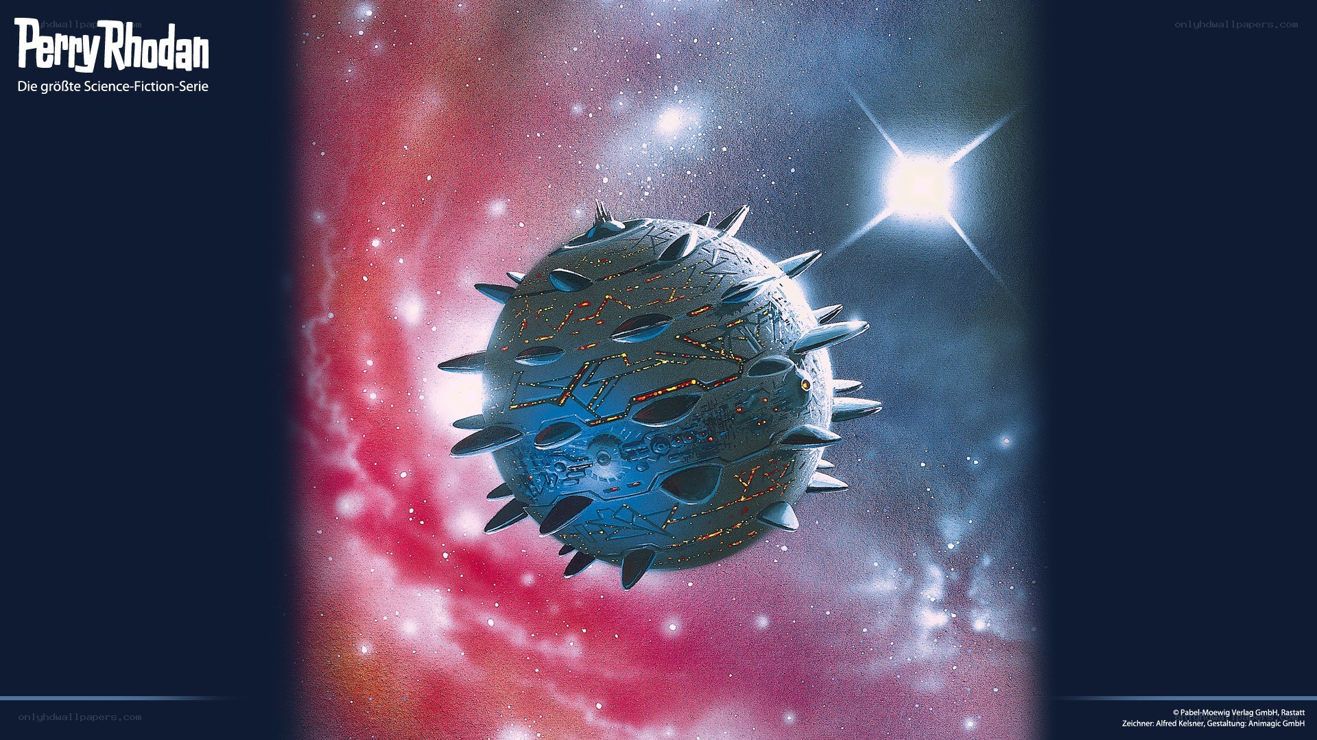 Perry Rhodan spaceship in space