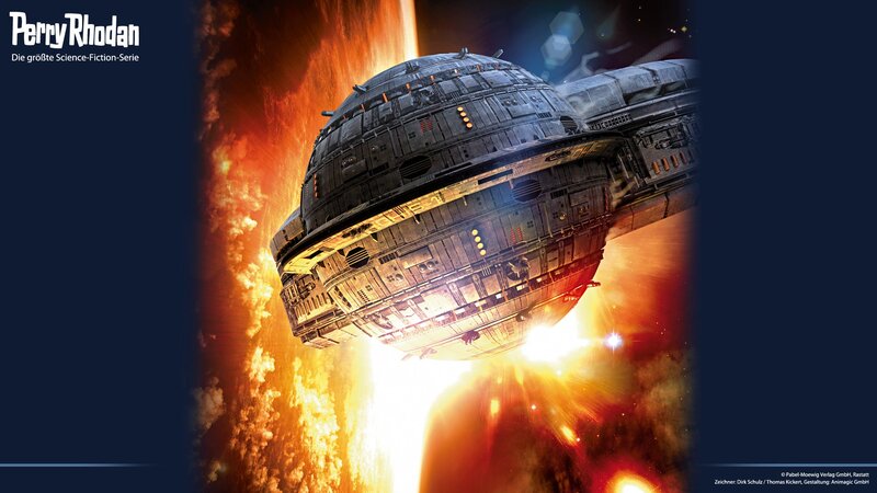 Perry Rhodan spaceship in space