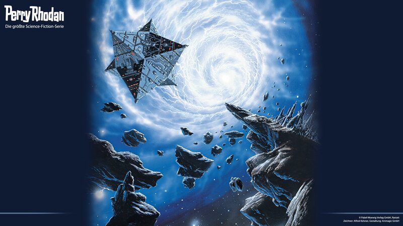 Perry Rhodan starship in space