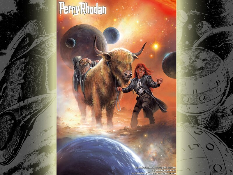 Perry Rhodan with a bull