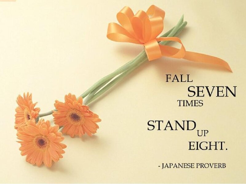 perseverance proverb with flowers