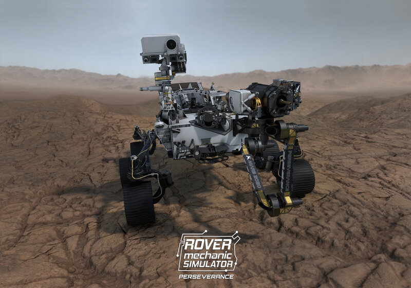 Perseverance Rover on Mars — Brown, Desolate