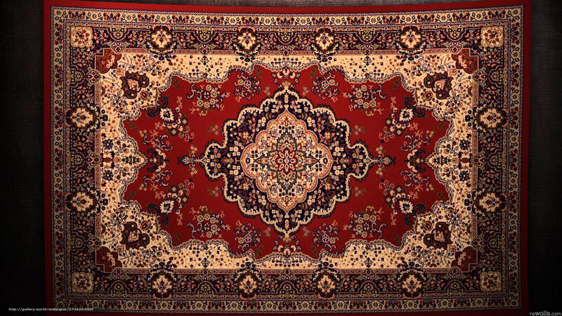 Persian-style Rug — Red
