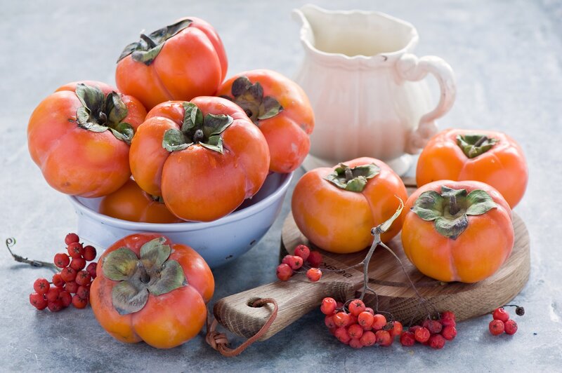 Persimmons and Berries