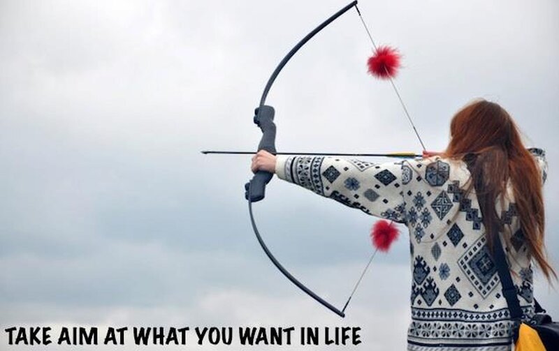 Person Aiming Bow