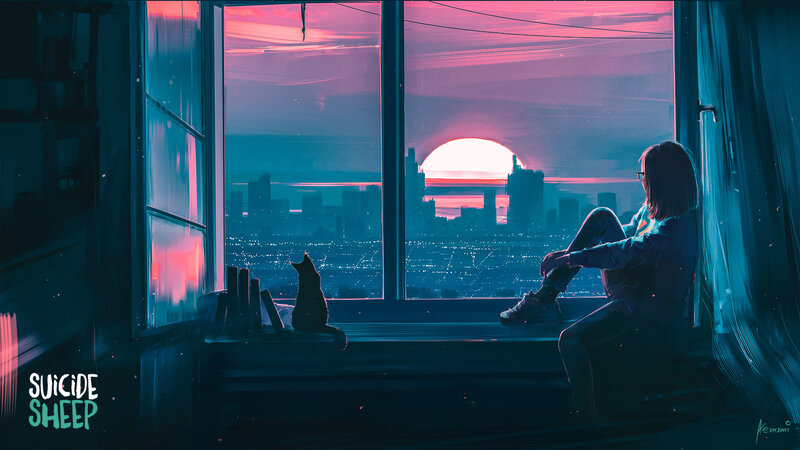 Person and Cat on Windowsill