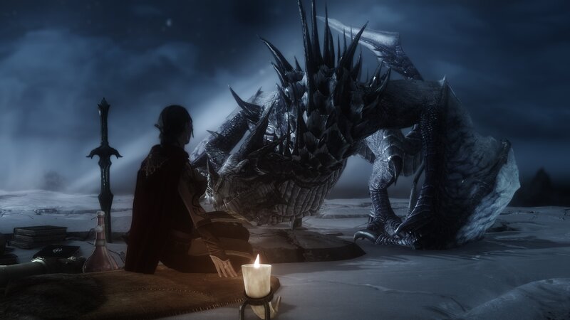 Person and Dragon