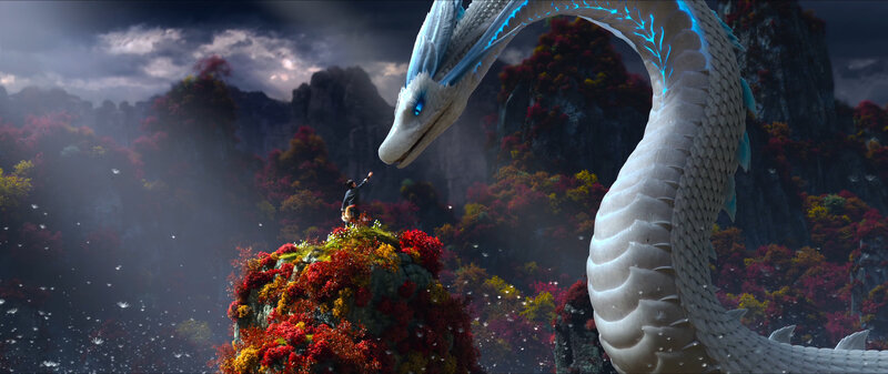 Person and Dragon — White