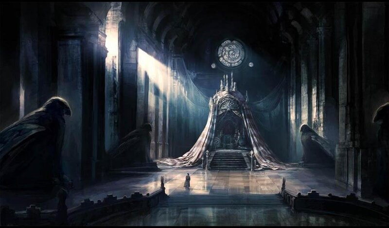 Person Approaching Throne