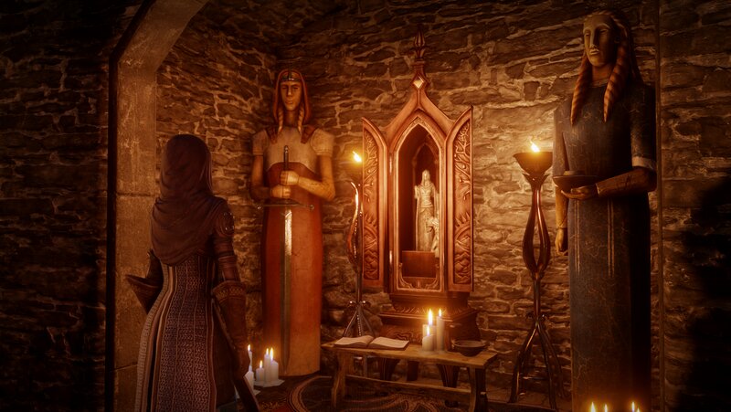 Person at Altar — Brown