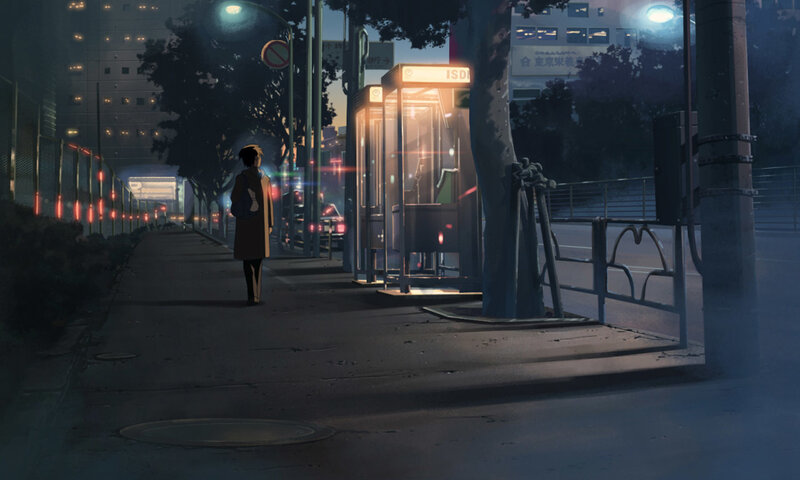 Person at Bus Stop