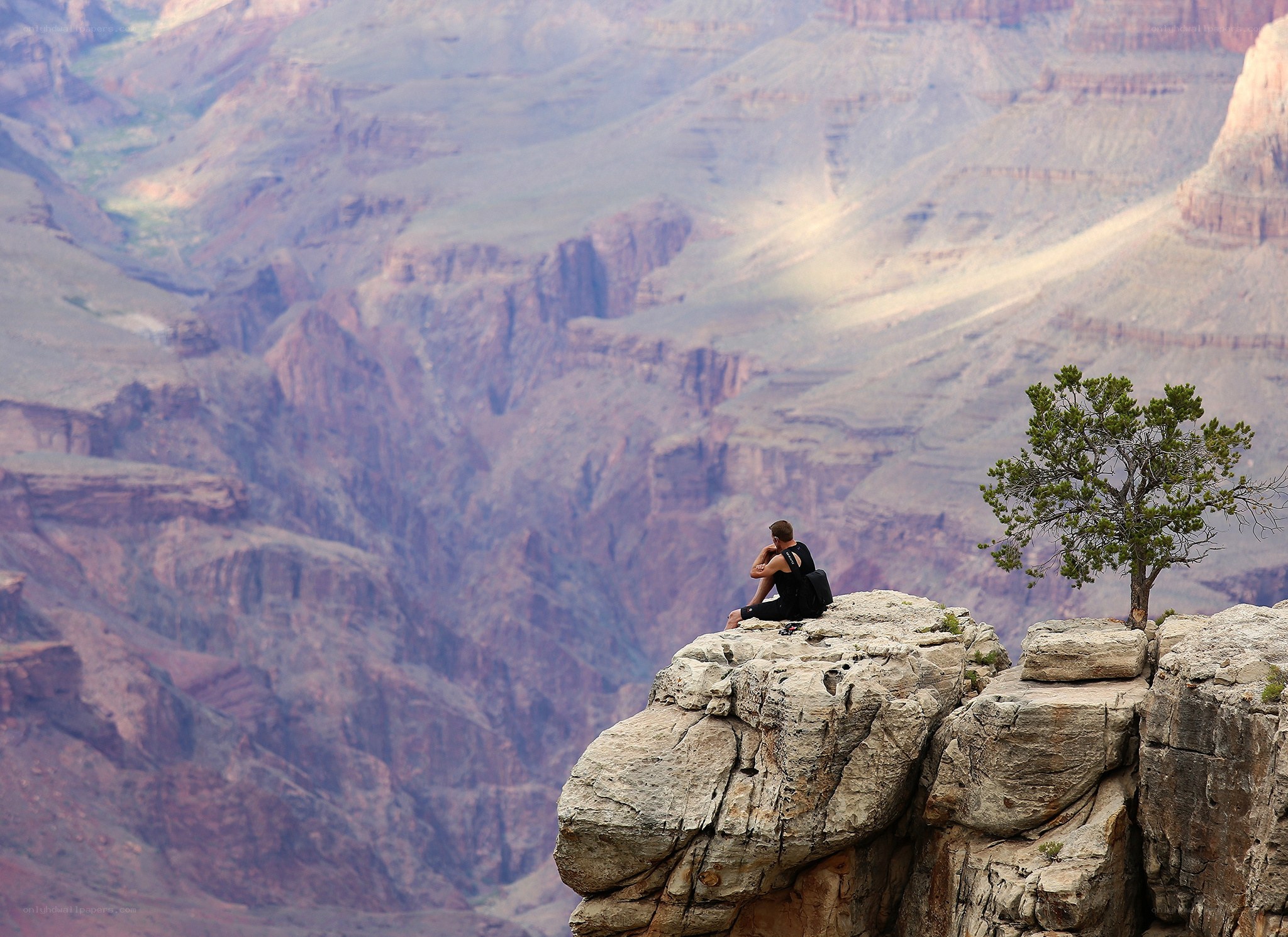 Person at canyon overlook