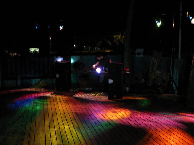 Person at DJ Booth