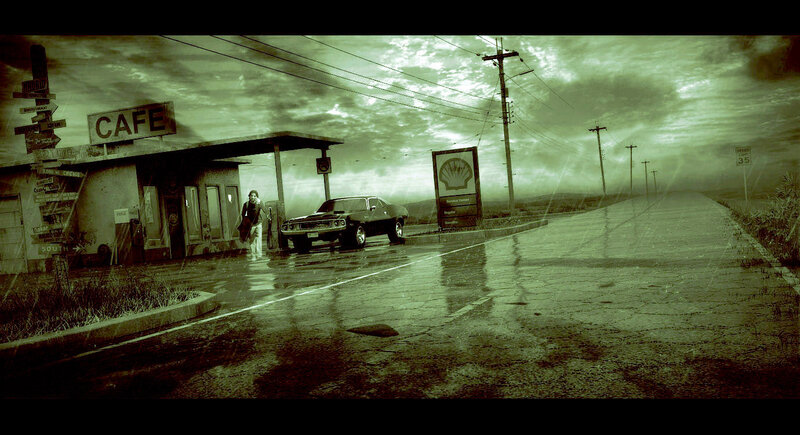 Person at Gas Station