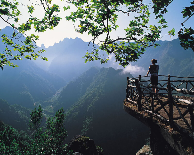 Person at Mountain Viewpoint