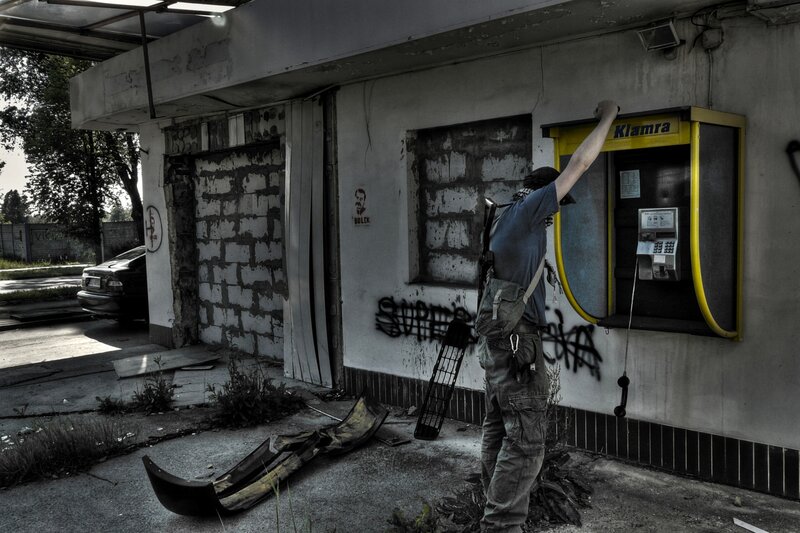 Person at Payphone