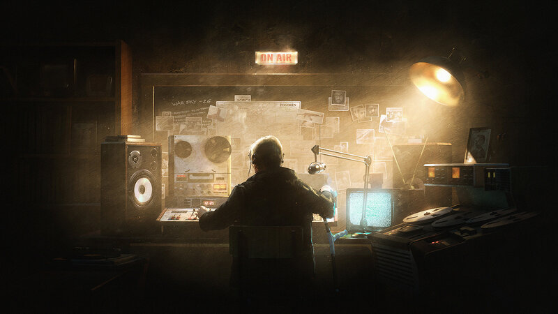 Person at Radio Station