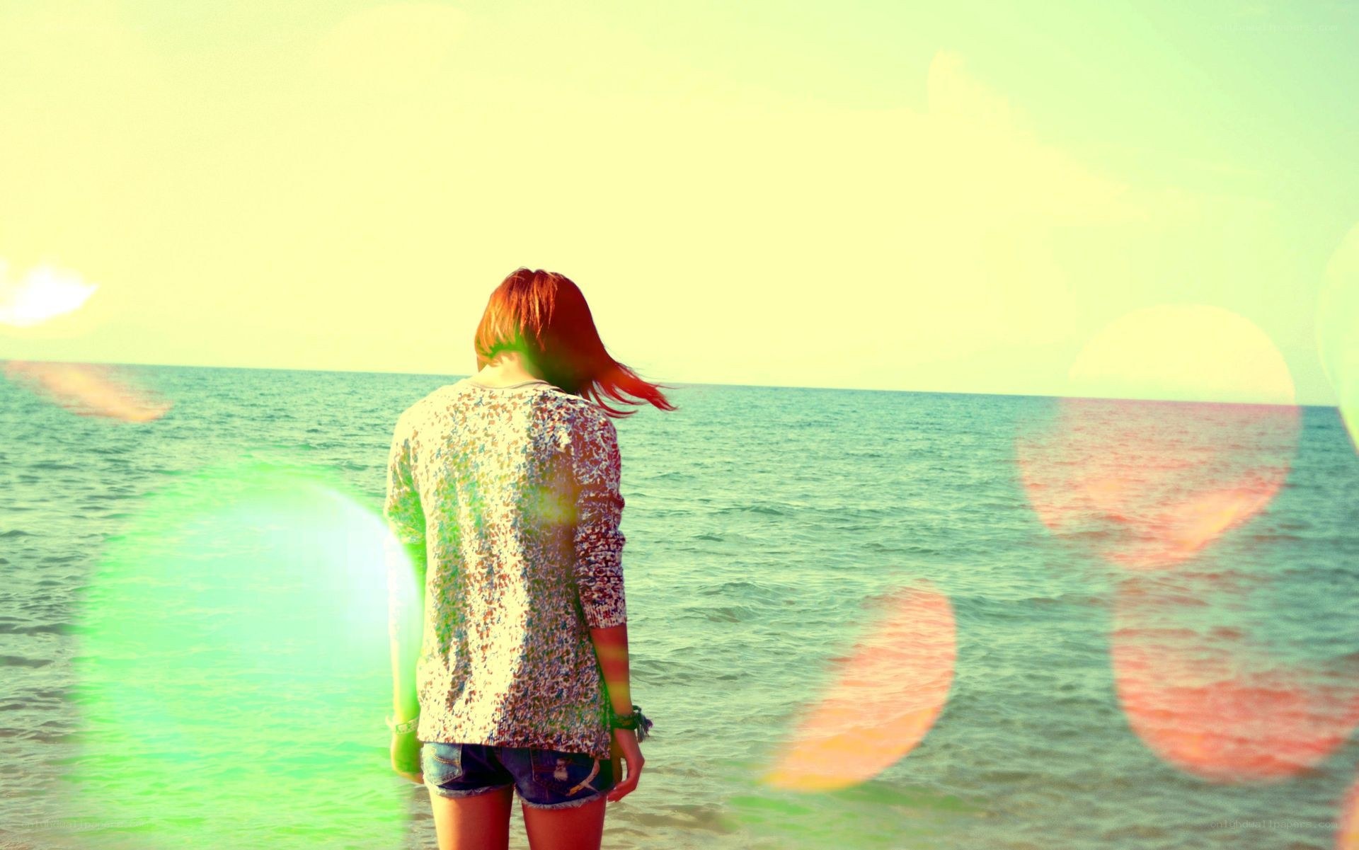person at the beach