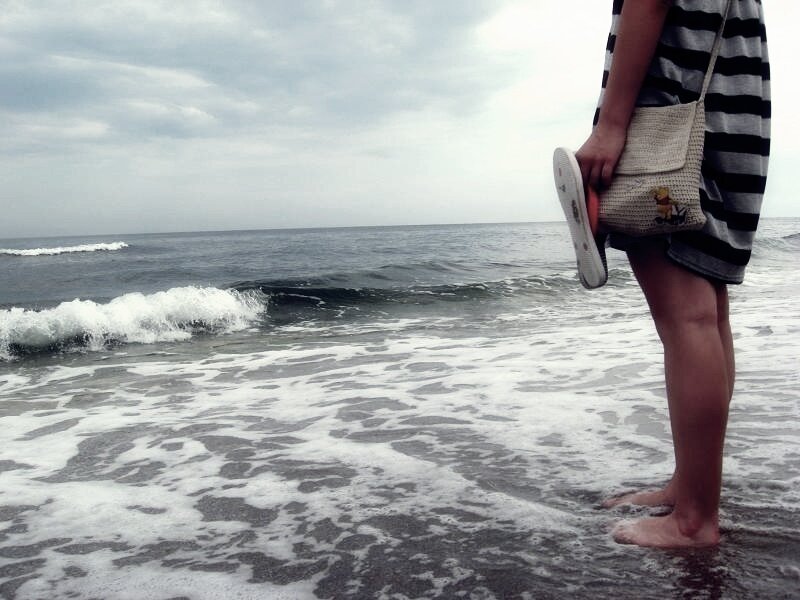 person at the beach