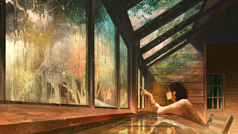 Person at Window — Brown