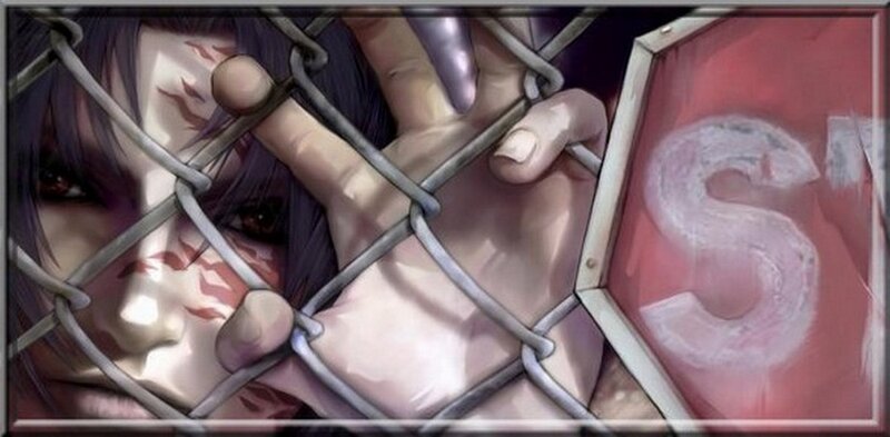Person Behind Chain-link Fence — Purple