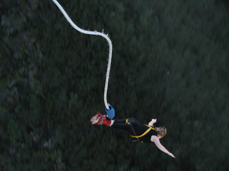 Person Bungee Jumping