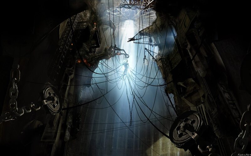 Person Climbing Cables — Black