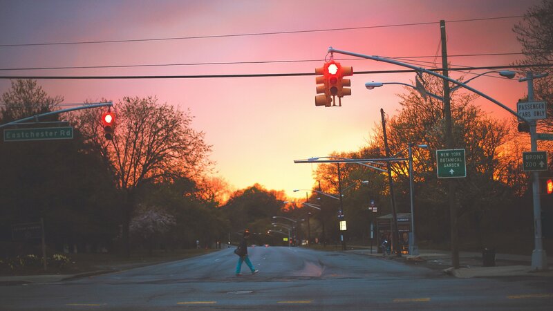 Person Crossing Street