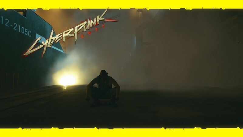 Person Crouching in Fog