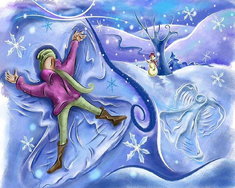 Person Dancing in Snow