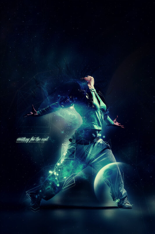 Person Dancing in Space