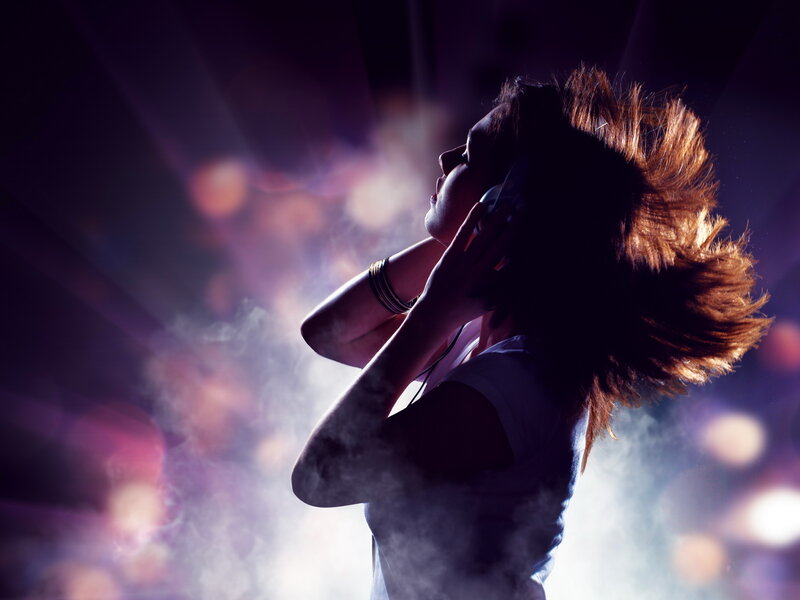 Person Dancing with Headphones