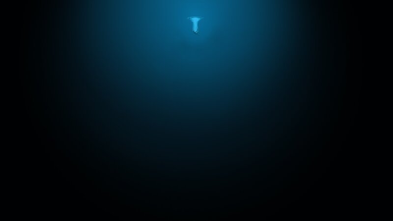 person diving underwater