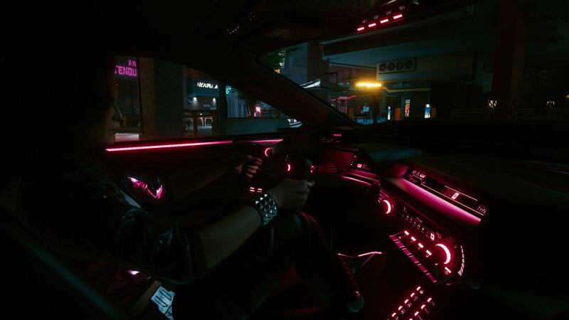 Person Driving a Car — Black