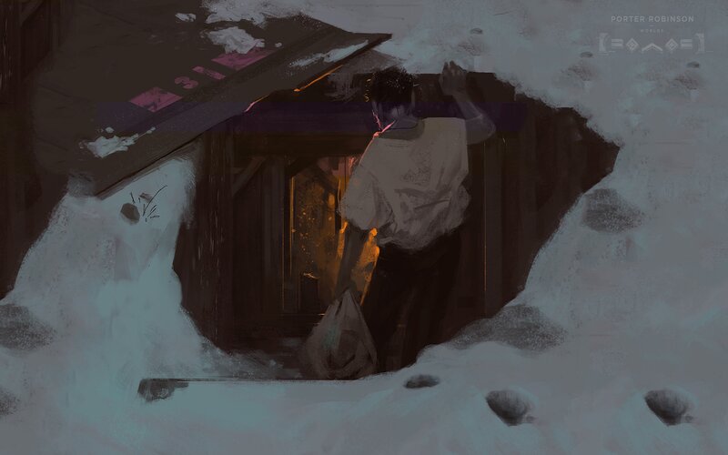 Person Entering Bunker